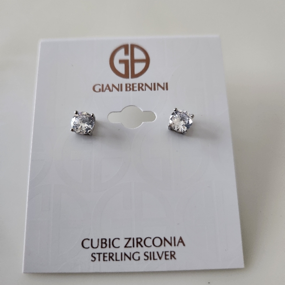 Giani Bernini Sterling Silver Cubic Zirconia Earrings
